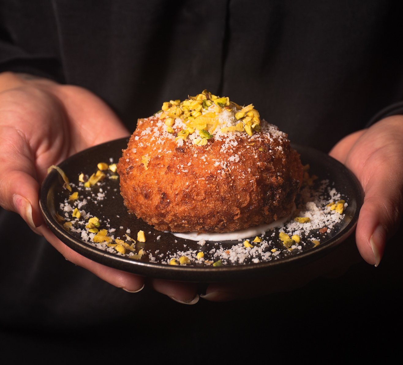 Frittatina napolitana casera, entrante italiano en Artéteca Barcelona
